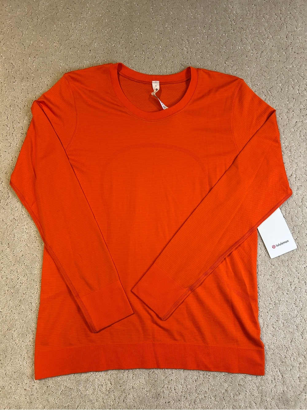 NWT Swiftly Relaxed Tech Long-Sleeve Full Length in Solar Orange Size 8